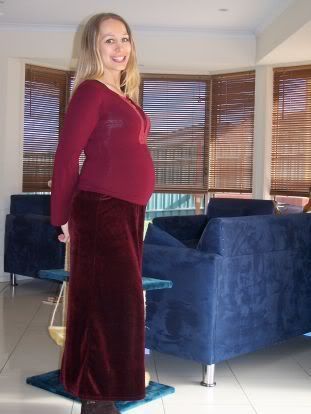 27 weken zwanger op deze foto