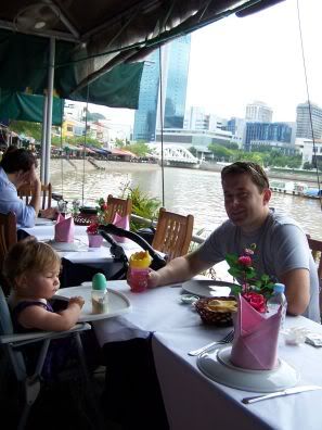 Lunchen aan de Singapore River