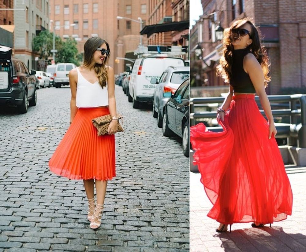 Top 3 reasons for red skirts - red Midi Skirts Picture  posted by Annie K, Fashion and Lifestyle Blogger, Founder, CEO and writer of ANNIES BEAUTY HOUSE - a german fashion and beauty blog