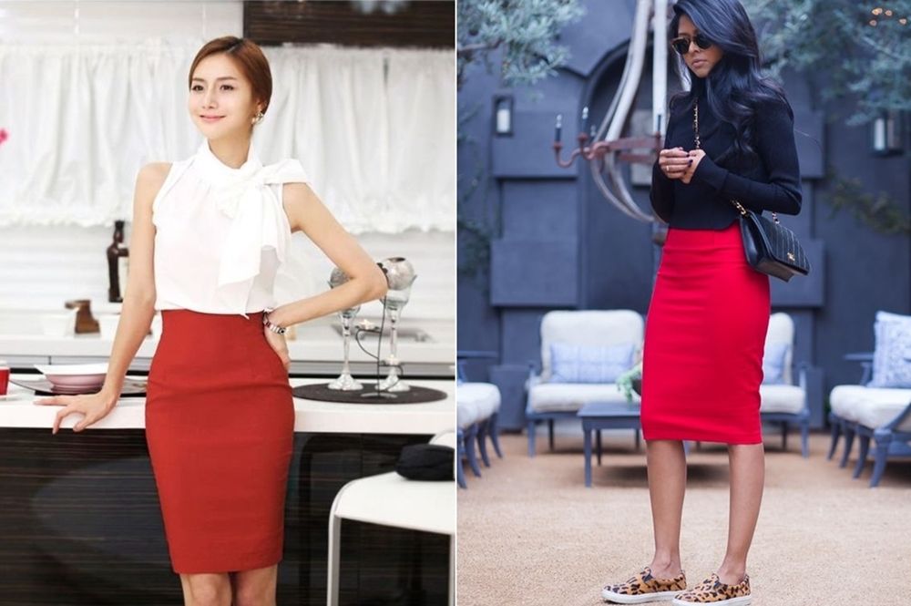 Top 3 reasons for red skirts - red Pencil Skirts Picture  posted by Annie K, Fashion and Lifestyle Blogger, Founder, CEO and writer of ANNIES BEAUTY HOUSE - a german fashion and beauty blog