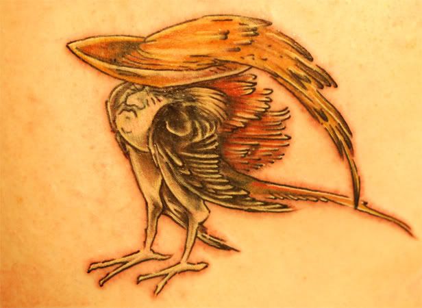 This is my latest tattoo. I found it in a book of Bosch's work.