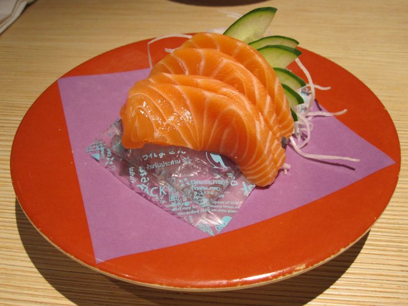 salmon sashimi