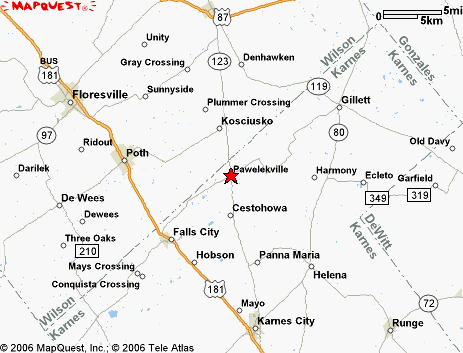 Map of Pawelekville