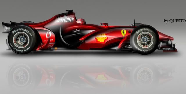 artist's impression of what the f2009 might look like 