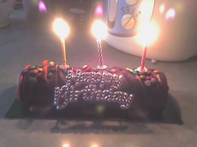 Cake and Candles: One! Two! Three!