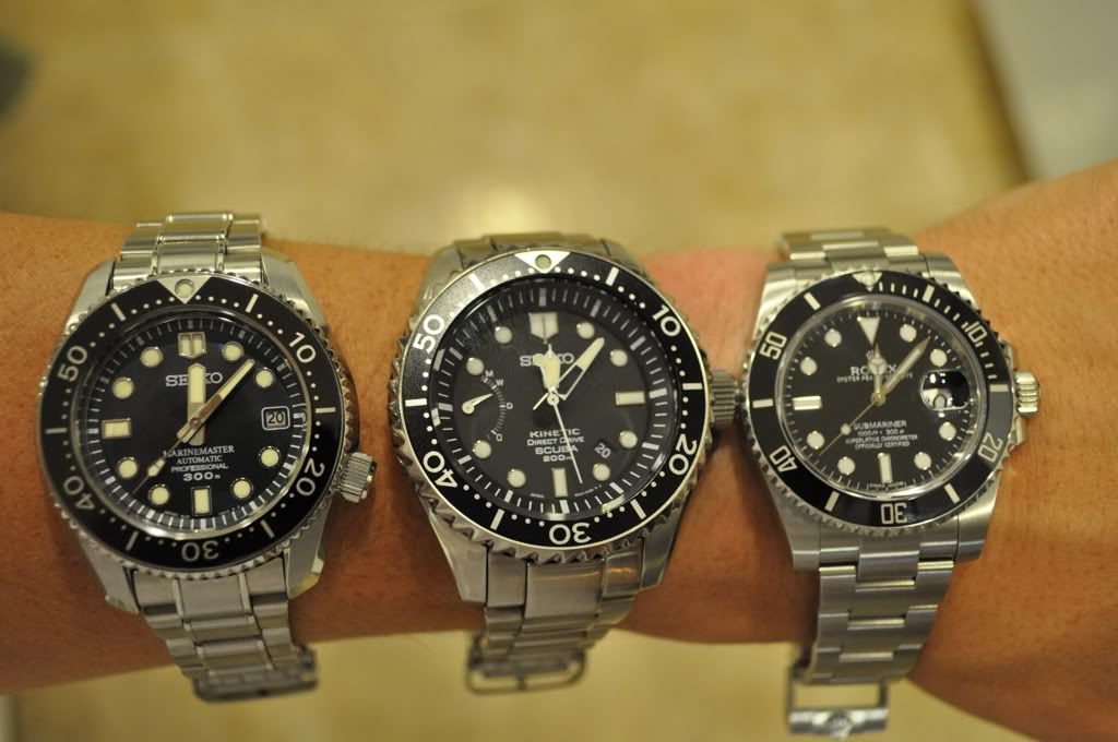 Seiko diver models which are comparable to Omega and Rolex in