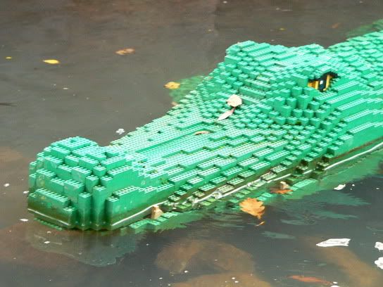 Crocodile - made of LEGO bricks of course :-) Pictures, Images and Photos