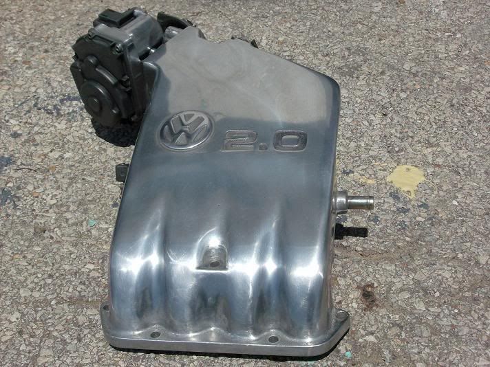FS polished intake manifold/throttlebody and cold air intake VW