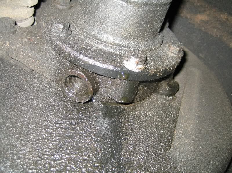 Leak from wheel bearing area