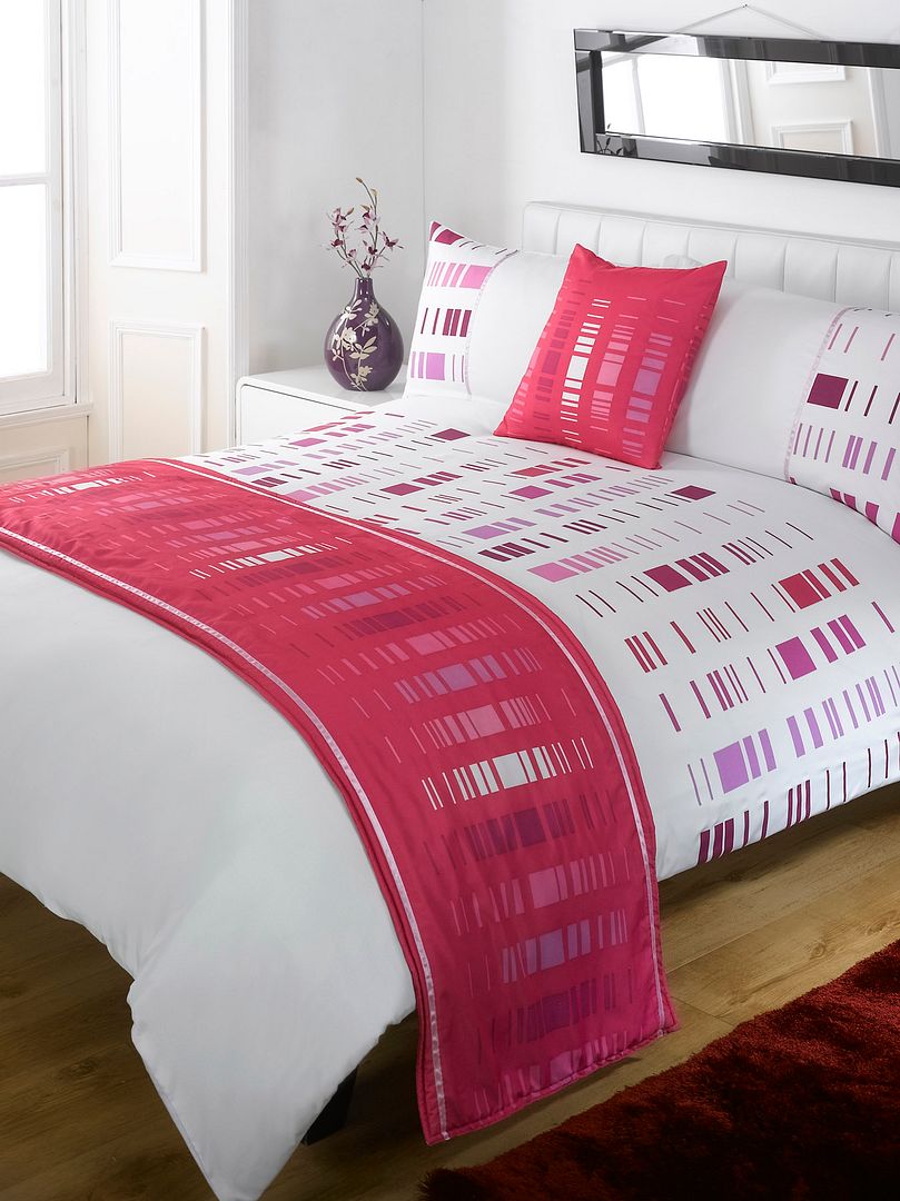 5pc SUPER KING DUVET COVER SET + CUSHION + BED RUNNER eBay