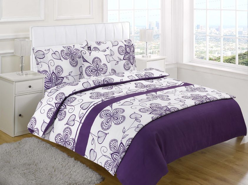 Aubergine single duvet covers