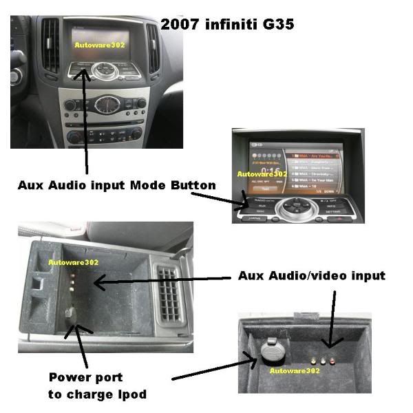 2011 Infiniti iPod iPad iPhone Aux Input 3.5mm Cable eBay