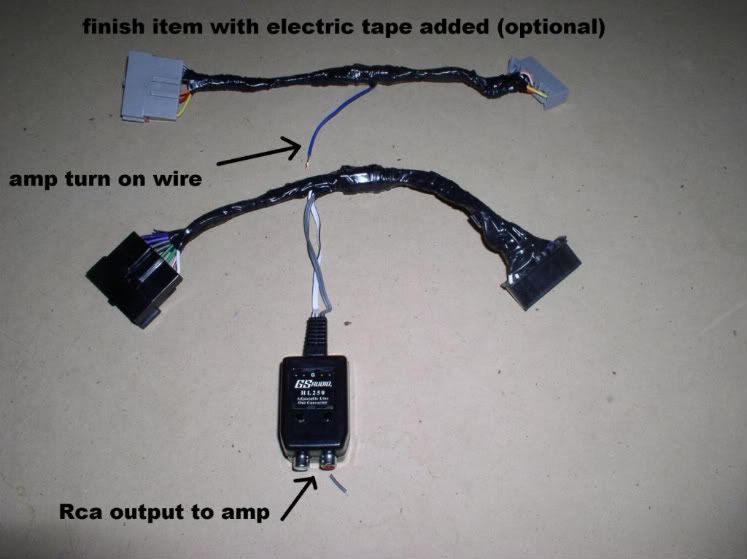 Factory Radio Stereo Amplifier Sub Interface Wire Harness Inline
