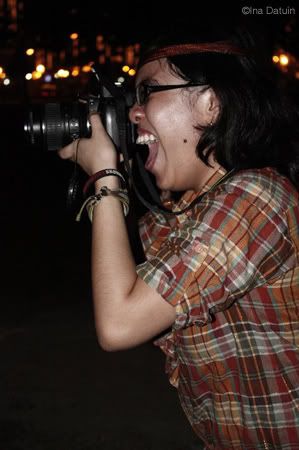 There's a stolen shot of me taking a picture. Cheers to Ina D!