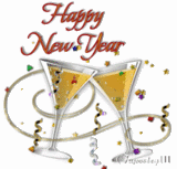Happy New Year Goblets Pictures, Images and Photos