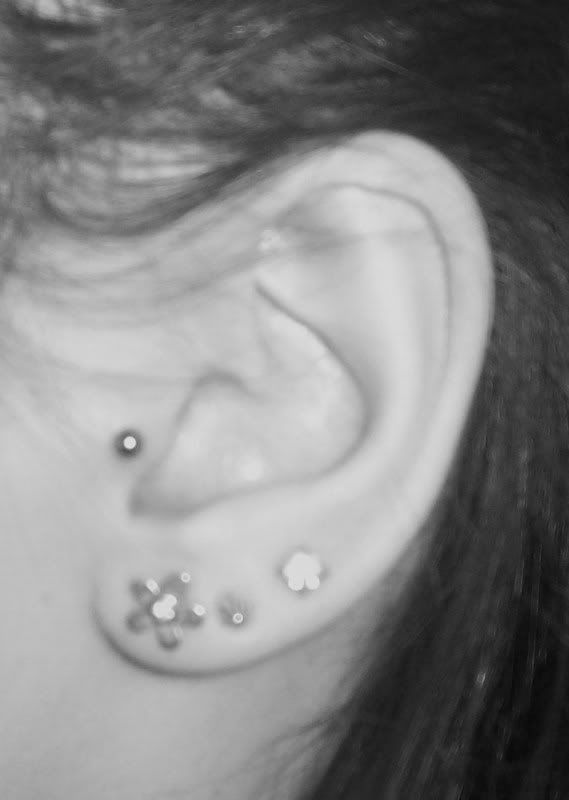 Tragus piercing picture by