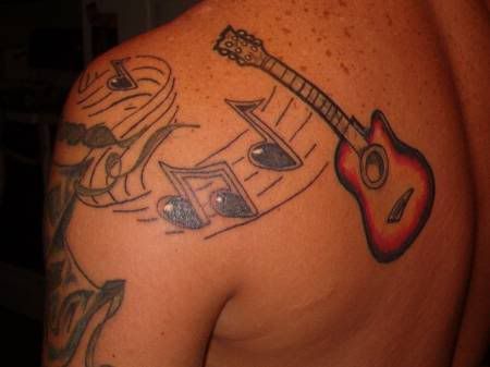 Music Tattoo Voracious Pattern 153368