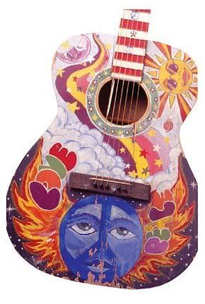 hippie guitar Pictures, Images and Photos