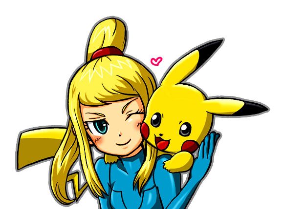 Samus and Pikachu