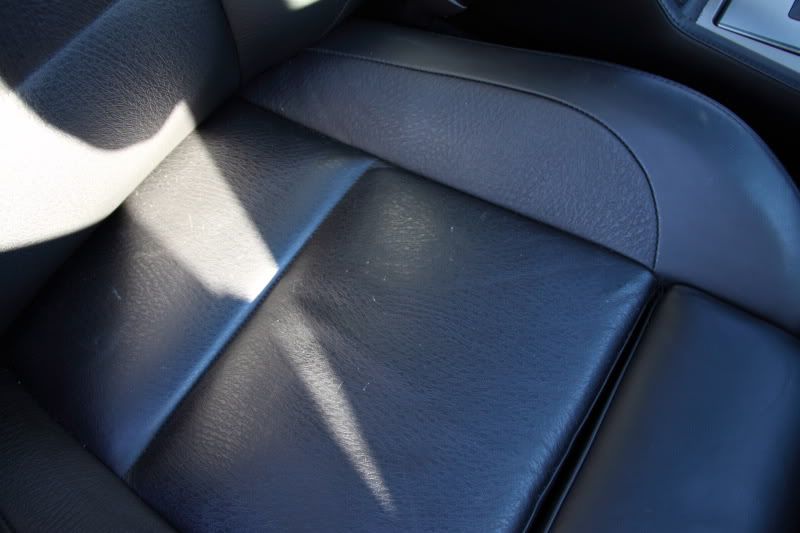 shoe polish on leather seats