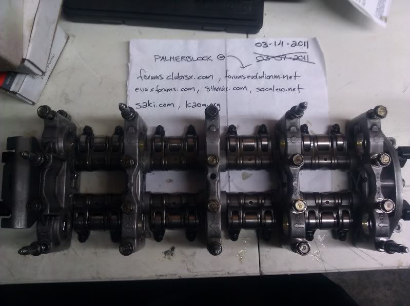 FS Rocker Arm Assembly K20A2 Complete Acura RSX, ILX and Honda