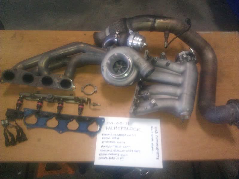 FS Used FullRace T4 GT35R Turbo Kit + extras Honda / Acura K20a