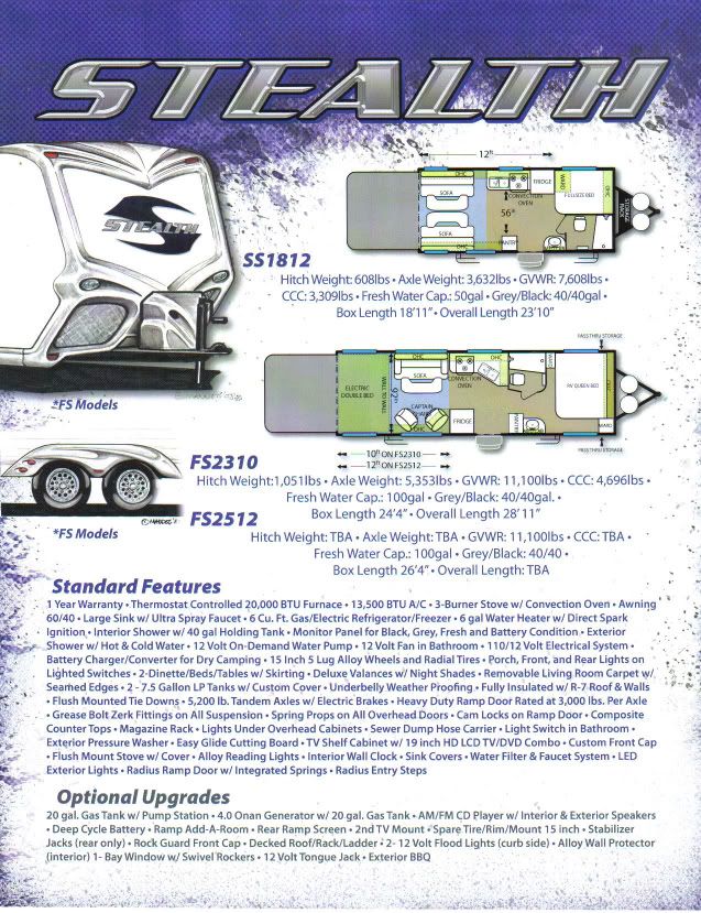 Rv Net Open Roads Forum Toy Haulers Stealth Toyhauler By Forest River Posted By Copter On 10 12 08 06 55pm