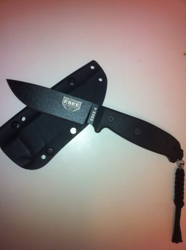 Custom Black G10 Stocks on my ESEE 4