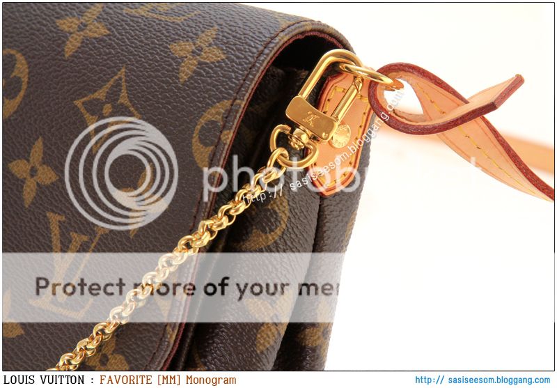 www.bagsaleusa.com : ซาสี่สีส้ม : กระเป๋า หลุยส์ วิตตอง : Louis Vuitton : FAVORITE MM ลาย โมโนแกรม