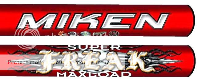 Miken Super Freak Maxload Bat 2013 Softball Bats SFRKMU 34/28  