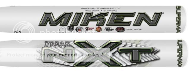 Miken Freak NXT 2013 Supermax 34/28 Softball Bats ASA   SNXTMA  