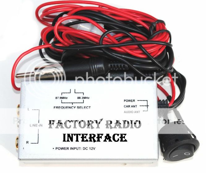 Stereo Radio RCA Aux Input Adapter Wired FM Modulator