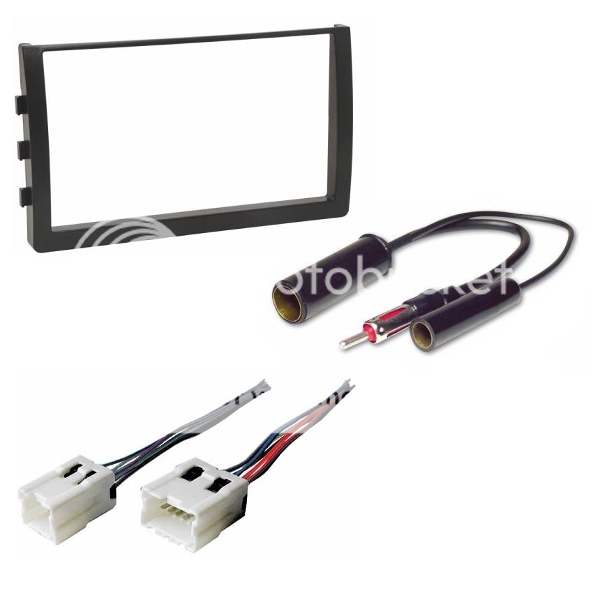 Nissan Radio Stereo Complete Mount Double DIN Dash Kit