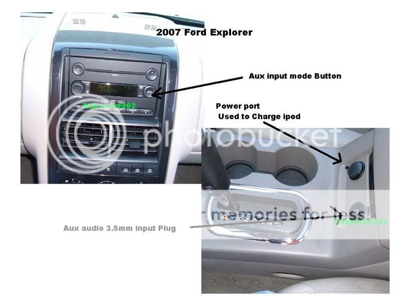 2007 07 Ford Explorer Radio iPod Aux Audio Input Cable
