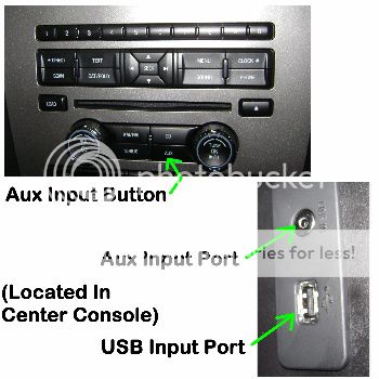 Where is the aux jack in a 2006 ford fusion #9