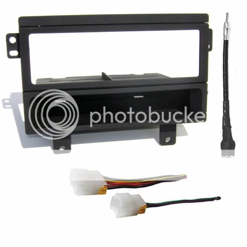   Install Mounting Trim Dash Din Kit + Wire Harness & Antenna Adapter