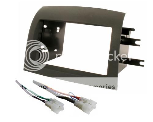 Radio Stereo Mounting Trim Double Din Installation Dash Kit + Wire 