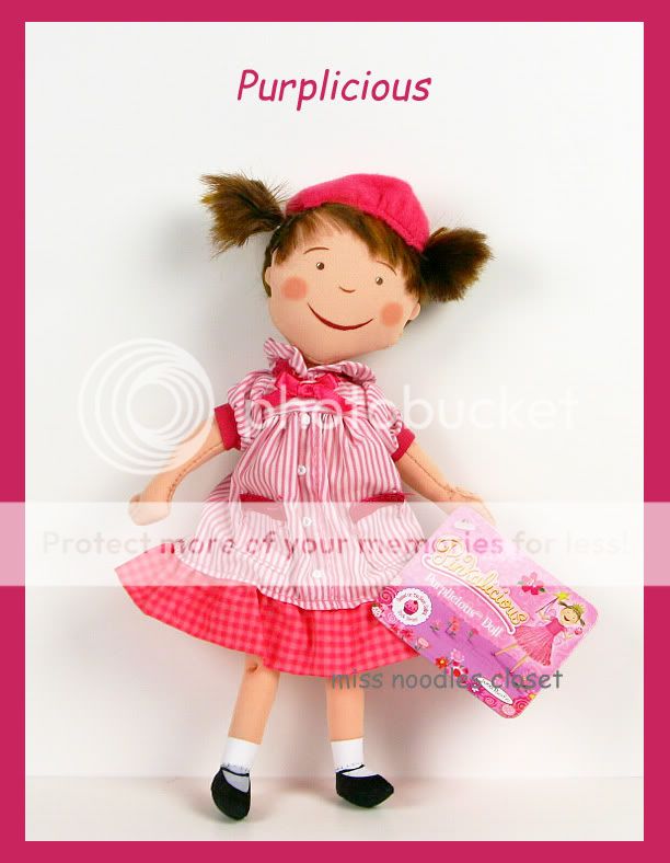 NEW Pinkalicious PURPLICIOUS Artist Cloth Doll 11 Toy  