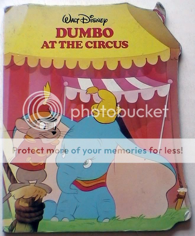 Dumbo At The Circus Illustrated Board Book Disney 1988