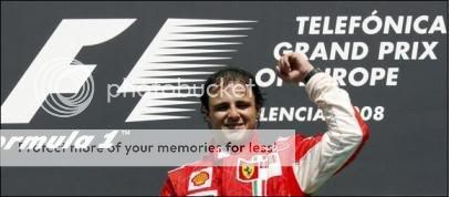 马萨获得F1 2008赛季欧洲站冠军
