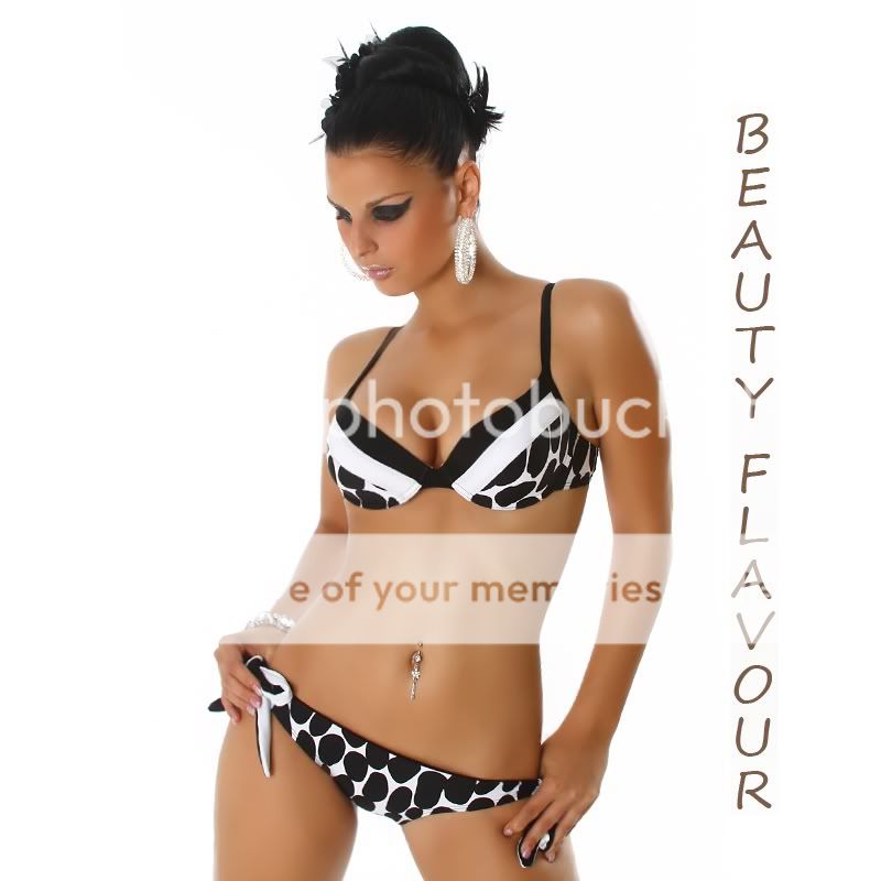 SeXy Bikini Push Up Bügel Leo Leoparden Look Kreise ★
