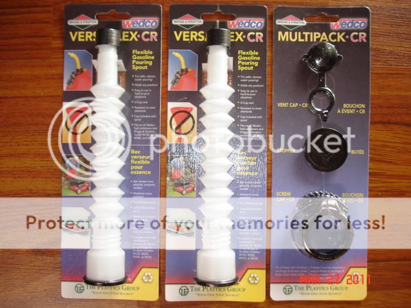 Versaflex Gas Can Spouts WEDCO BRIGGS STRATTON +KIT 060534840374 