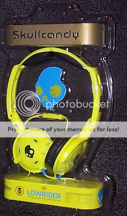 Skullcandy Lowrider Micd Headphones Shoe Yellow Micd New  